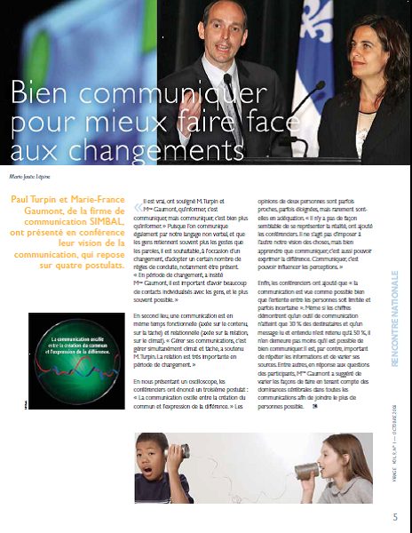 Article_Bien communiquer pour faire face aux changements_Virage